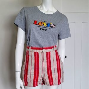Large Grey Levi's multicolor graphic T-shirt